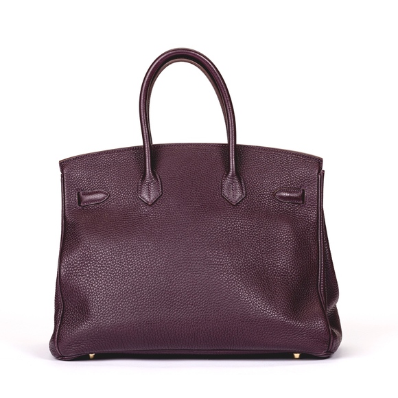 HERMES Raisin Togo Birkin 35cm Gold Hardware - Picture 2 of 11